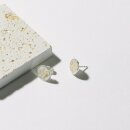 hartgut - strandgut ohrstecker "auster" 11mm 925 silber