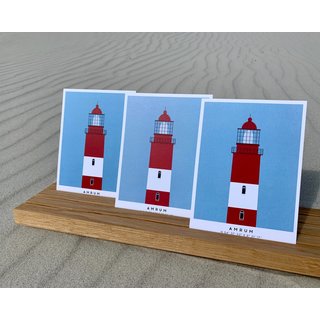 waddesign - Postkarte Amrum Leuchtturm
