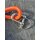 paddel grafik - Schlüsselanhänger  aus Tampen und Korken - orange-rot