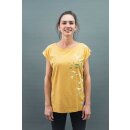 Schwerelosigkite Women Shirt -Vögel- gelb-XS