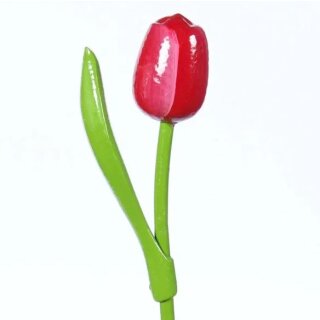 Wooden Tulip - Tulpe aus Holz - pink-white