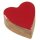 ib laursen- Herz aus Mangoholz - rot lackiert