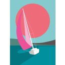 nobis design Postkarte - Nobiyama - Sailin Boat