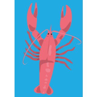 nobis design Postkarte - luminous - Lobster