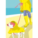 nobis design Postkarte - luminous - Dog Walk