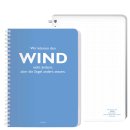 Cedon Ringbuch Hellblau - Wind - Aristoteles -DIN A5 kariert