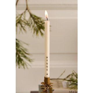 ib laursen Dünne hohe Kerze weiss mit Hygge