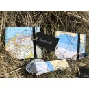 Strandkind - wallet handmade - Landkarte - mittel